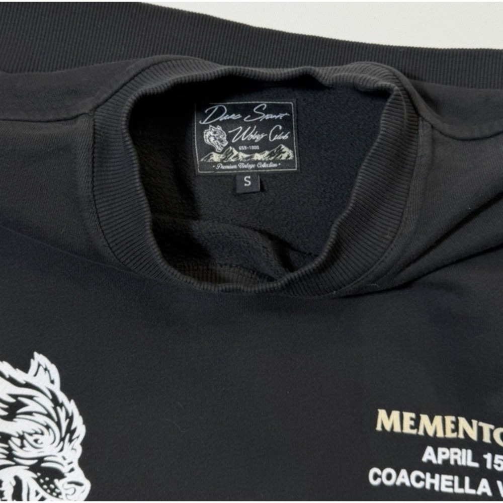 Darc Sport NWT Coachella 2023 659 / 1000 Vintage Crewneck Small Memento Mori LTD - Picture 4 of 9